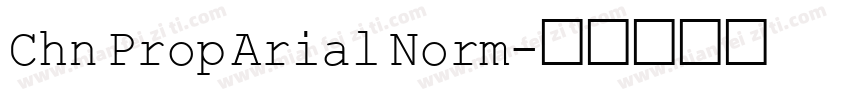 Chn Prop Arial Norm字体转换